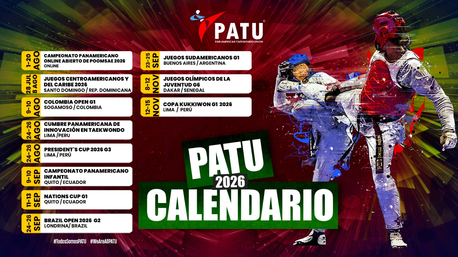 patu 2026 calendario